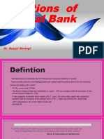 Functions of A Central Bank