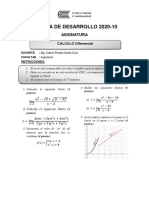 Prueba de Desarrollo (B) - Calculo Diferencial - 2020