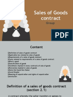 Sales of Goods Contract