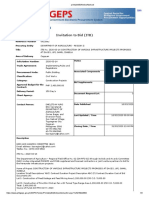 Bid Notice Abstract: Invitation To Bid (ITB)