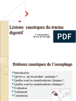 Conduite Brulure Caustique.