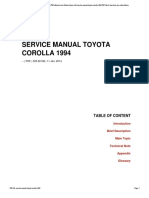 Service Manual Toyota COROLLA 1994: - PDF - 323.02 KB - 11 Jan, 2014