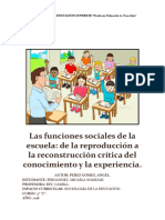 Las Funciones Sociales de La Escuela