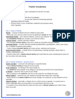 Vocabulary About Familiy - Interchange 1 Unit 5