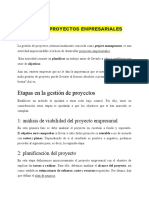 Gestion de Proyectos Empresariales