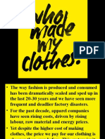 Sustainable Fashion