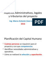 Aspectos Administrativos Legales y Tributarios Del Proyecto 2016