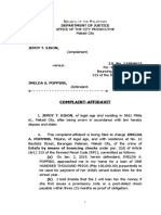 Complaint-Affidavit: Epublic OF THE Hilippines