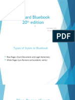 Harvard Bluebook 20 Edition: by Syed Owais Talib 4 Year, DSNLU