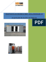 CotIZACION - 0056 - 19 Alquiler de Baños Quimicos CONSORCIO LIMA