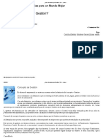 ¿Que Entendemos Por Gestión - G. A. Llorens