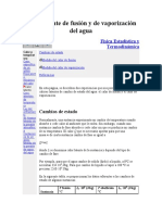 Calor Latente de Fusión y de Vaporización Del Agua