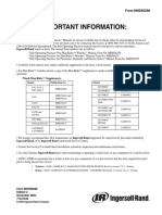 Important Information:: Ingersoll-Rand Winch or Hoist. The Manual Form Numbers Are As Follows