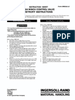 Fa2A Winch Control Valve Retrofit Instructions: Material Handling