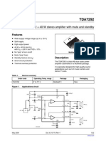 Tda7292 Datasheet