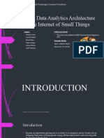 A Big Data Analytics Architecture For The Internet of Small Things