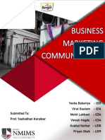 Business Marketing Communication