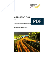 Surpass Hit 7080 4.0: Commissioning Manual (Comn)