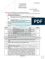 CA Foundation Law-17.05.2020 (Question Paper)