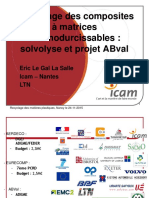 Recyclage Des Composites A Matrices Thermodurcissables Solvolyse Et Projet ABval