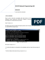 CSE 257-Network Programming LAB: Lab # 1: - Basic Dos Commands