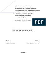 Tipos de Corrosión