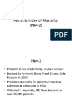 Pediatric Index of Mortality (PIM-2)