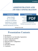 Network Administration and Mikrotik Router Configuration: Presented by Supervised by