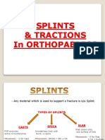 Splints & Tractions in Orthopaedics: - DR - Akif A.B