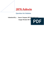 2076 Ashwin: Question-Set Solution