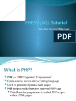 Php/Mysql Tutorial: Introduction To Database