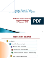 Lecture1 - How To Choose Your Research Topic