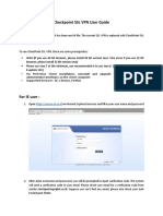 CheckPoint - SSL VPN User Guide (External User)