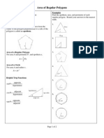 Area of Regular Polygons