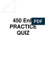 450 EnP PRACTICE QUIZ