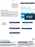 Rationale For The M&A: Recent Stock Price Trend For BDCOM