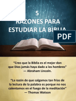 5 Razones para Estudiar La Biblia