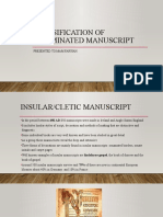 Classification of Illuminated Manuscript