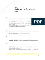 Glosario Decisiones de Producto Precio