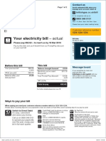 British Gas Bill Sample