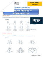 6TO DE PRIMARIA Números Primos y Compuestos