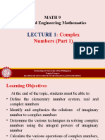 Lecture 1 - Complex Number (Part1)