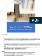 Final Paper in STRAMA: Members: Evangelista, Alexandria, Pabico, Joy and Merano, Cyruss