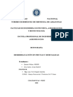 Efecto de La Deshidratación en Frutas y Hortalizas