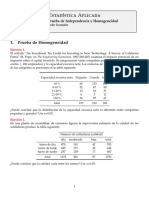 Prueba de Independencia y Homogeneidad