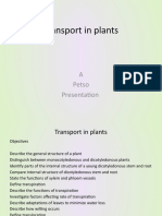 Transport in Plants