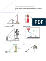 Ejercicios de Aplicación de Triangulos Rectángulos