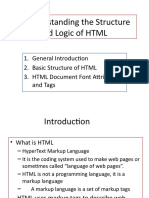 V. Understanding The Structure and Logic of HTML