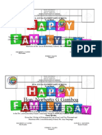 Certificate of Participation: Sta. Lucia Elementary School