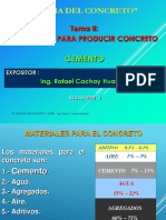 CEMENTO PARA EL CONCRETO - EC 612 I - Ing. CACHAY - CICLO 2020 - I